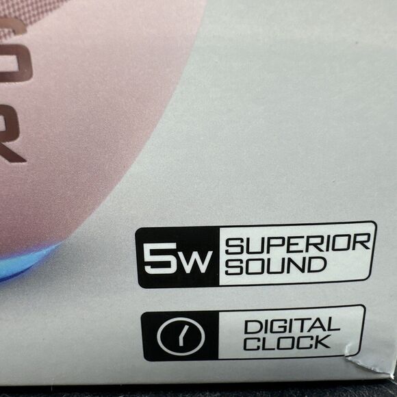 Bluetooth wireless speaker and clock with LED Radio Mode And Usb Charging {LA} - Picture 6 of 16